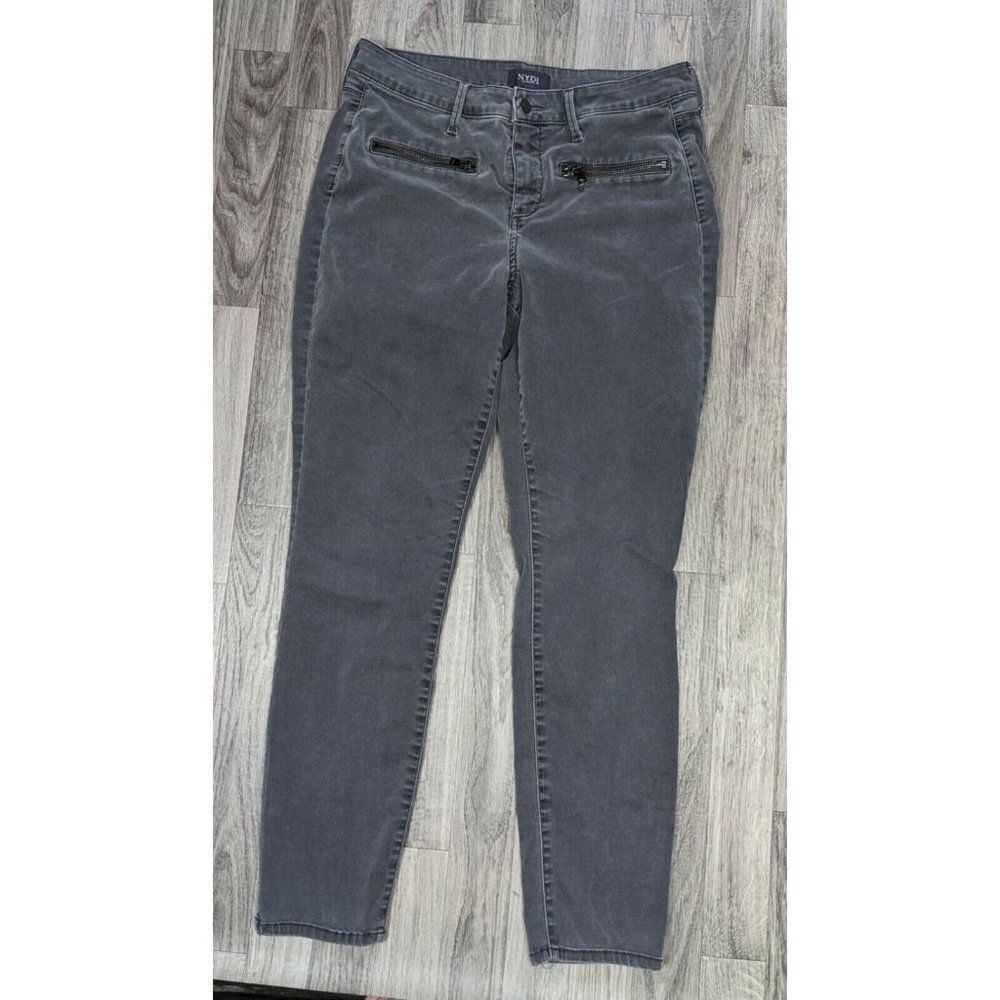 NYDJ Womens Size 8 Lift Tuck Technology Grey Denim Jeans